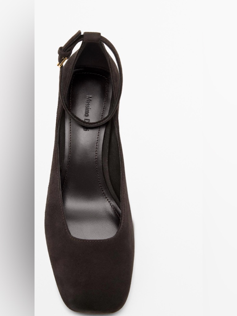Massimo Dutti Heeled Shoes With Square Vamp 100% Goat Leather — image 3 of 6